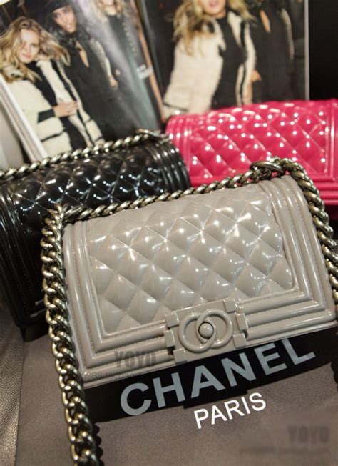 chanel le boy jelly bag|chanel boy bag price.